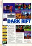 Scan of the review of Dark Rift published in the magazine N64 09, page 1