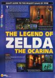 Scan de la preview de The Legend Of Zelda: Ocarina Of Time paru dans le magazine N64 10, page 1