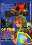 Scan of the preview of The Legend Of Zelda: Ocarina Of Time published in the magazine N64 10, page 2