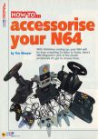 Scan of the article How to... accessorise your N64 published in the magazine N64 10, page 1