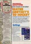 Scan of the walkthrough of Wayne Gretzky's 3D Hockey published in the magazine N64 11, page 1