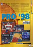 Scan of the preview of NBA Pro 98 published in the magazine N64 12, page 2