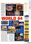 Scan of the review of 64 de Hakken! Tamagotchi Minna de Tamagotchi World published in the magazine N64 12, page 2