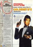 Scan of the walkthrough of Goldeneye 007 published in the magazine N64 12, page 1