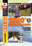 Scan of the review of 1080 Snowboarding published in the magazine N64 14, page 1