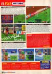 Scan of the preview of Jikkyou J-League Perfect Striker published in the magazine Nintendo Official Magazine 54, page 3