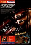 Scan du test de Hexen paru dans le magazine Nintendo Official Magazine 61, page 1