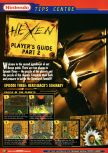 Scan de la soluce de Hexen paru dans le magazine Nintendo Official Magazine 62, page 1
