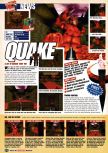 Scan of the preview of Quake published in the magazine Nintendo Official Magazine 63, page 1