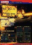 Scan de la soluce de Hexen paru dans le magazine Nintendo Official Magazine 63, page 1