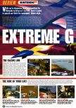 Scan du test de Extreme-G paru dans le magazine Nintendo Official Magazine 63, page 1