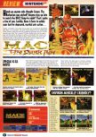 Scan of the review of Mace: The Dark Age published in the magazine Nintendo Official Magazine 63, page 1