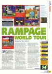 Scan du test de Rampage World Tour paru dans le magazine N64 16, page 1