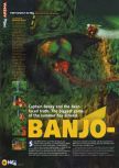 Scan du test de Banjo-Kazooie paru dans le magazine N64 18, page 1