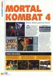 Scan of the review of Mortal Kombat 4 published in the magazine N64 18, page 1