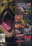 Scan of the review of Turok: Rage Wars published in the magazine X64 24, page 1