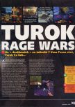 Scan of the review of Turok: Rage Wars published in the magazine X64 24, page 2