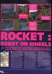 Scan du test de Rocket: Robot on Wheels paru dans le magazine X64 24, page 1