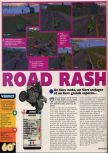 Scan of the review of Road Rash 64 published in the magazine X64 24, page 1