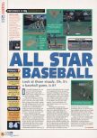Scan of the review of All-Star Baseball 99 published in the magazine N64 19, page 1
