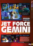 Scan of the preview of Jet Force Gemini published in the magazine N64 21, page 2