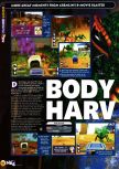 Scan of the preview of Body Harvest published in the magazine N64 21, page 2