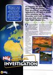 Scan of the preview of V-Rally Edition 99 published in the magazine N64 21, page 18