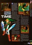 Scan of the preview of The Legend Of Zelda: Ocarina Of Time published in the magazine N64 21, page 2