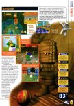 Scan of the review of Glover published in the magazine N64 21, page 6