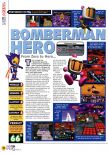 Scan of the review of Bomberman Hero published in the magazine N64 21, page 1