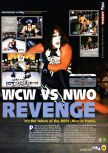 Scan of the review of WCW/NWO Revenge published in the magazine N64 22, page 1