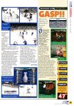 Scan of the review of NHL '99 published in the magazine N64 22, page 2