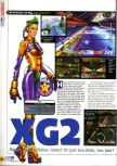 Scan of the review of Extreme-G 2 published in the magazine N64 23, page 1