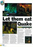 Scan of the preview of Quake II published in the magazine N64 27, page 6