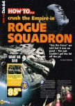 Scan of the walkthrough of Star Wars: Rogue Squadron published in the magazine N64 27, page 1