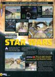 Scan of the preview of Star Wars: Episode I: Racer published in the magazine N64 28, page 12