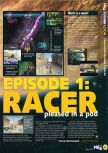 Scan of the preview of Star Wars: Episode I: Racer published in the magazine N64 28, page 2