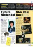 Scan of the preview of Resident Evil 2 published in the magazine N64 28, page 9
