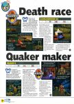 Scan of the preview of Quake II published in the magazine N64 28, page 1