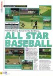 Scan of the review of All-Star Baseball 2000 published in the magazine N64 28, page 1