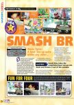 Scan of the review of Super Smash Bros. published in the magazine N64 28, page 1