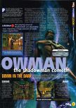 Scan of the preview of Shadow Man published in the magazine N64 28, page 11