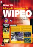 Scan of the walkthrough of WipeOut 64 published in the magazine N64 28, page 1