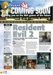 Scan of the preview of Resident Evil 2 published in the magazine N64 30, page 1