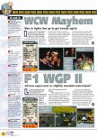 Scan of the preview of WCW Mayhem published in the magazine N64 30, page 1