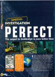 Scan of the preview of Perfect Dark published in the magazine N64 30, page 15