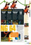 Scan of the preview of Donkey Kong 64 published in the magazine N64 30, page 2