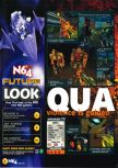 Scan of the preview of Quake II published in the magazine N64 30, page 1