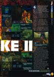 Scan of the preview of Quake II published in the magazine N64 30, page 17
