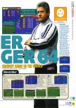 Scan of the review of Premier Manager 64 published in the magazine N64 31, page 2